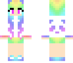 rainbow panda girl