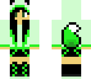 wolf girl green