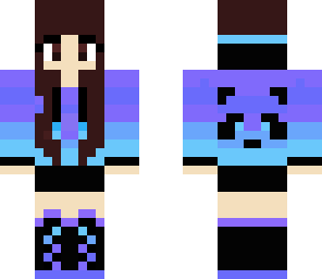 panda blue girl