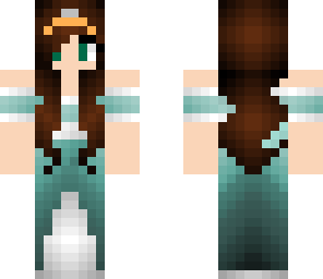 teal princess with tiara