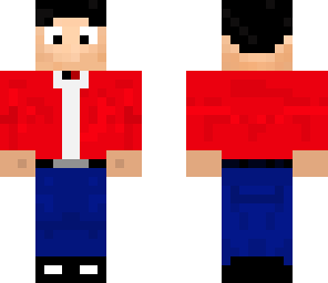 guy in red shirt