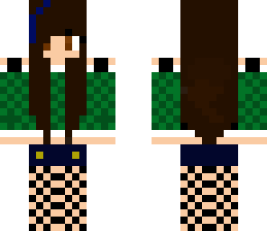 emo girl with plaid