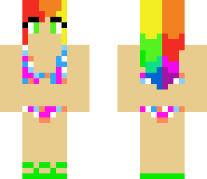 coral bikini