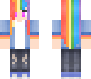 pastel rainbow dash girl