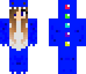dark blue dino girl