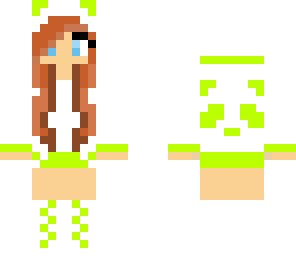 lime green panda