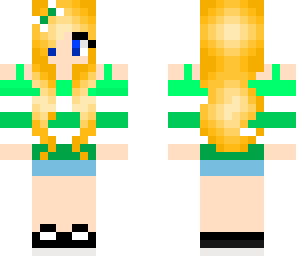 mint girl with bow 2