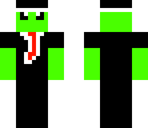 green blob in a suit