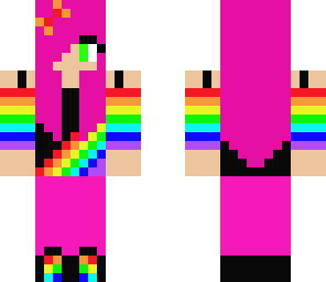 pretty rainbow girl