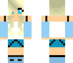 blue school girl