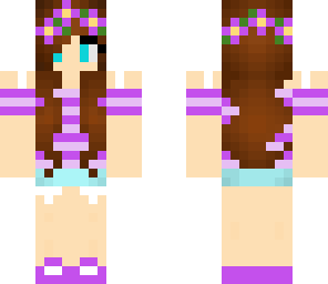 purple flower girl