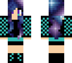 galaxy girl with headphones