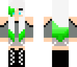 black white and green