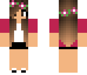 teenage girl with flower