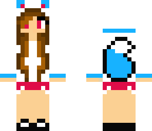 pink and blue wolf