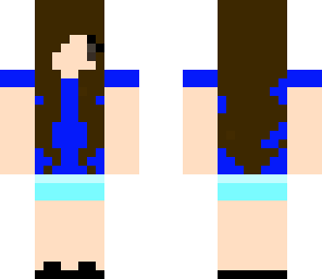 chibi blue girl