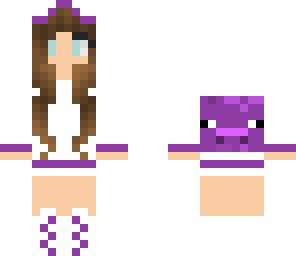 purple piggy girl