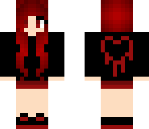 vampire girl in heart hoodie
