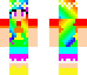 rainbow flower girl