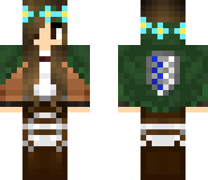 aot girl with flower crown