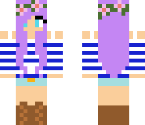 country girl with purple hair