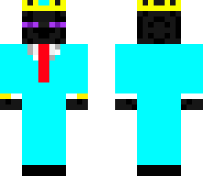 enderman king in blue suit