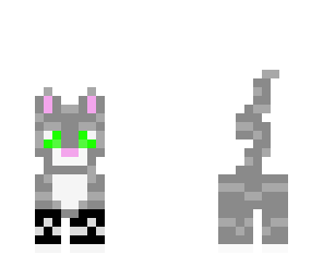 kitty with green eyeballs