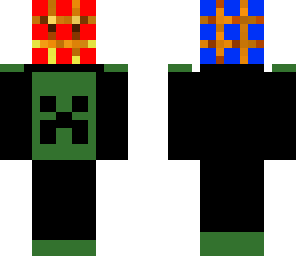 creeper tuxido carrying rubix cube