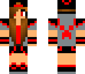 red badass chick