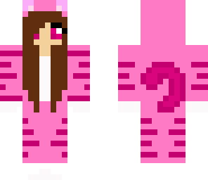 edited cat girl with brown hair