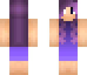 purple and blue girl