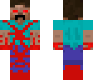 angry herobrine who ripped out players insides