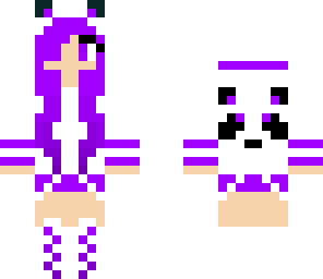 purple panda girl