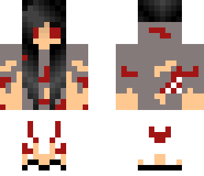 black haired zombie girl
