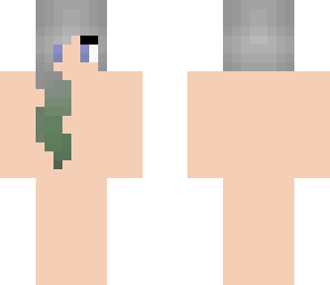 grey-green dip dye skin hair base