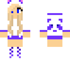 purple panda girl