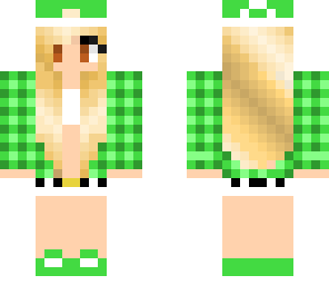 green skater girl