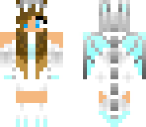 dragon girl light blue
