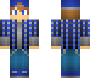 blue plaid guy