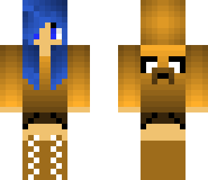 blue hair jake the dog girl