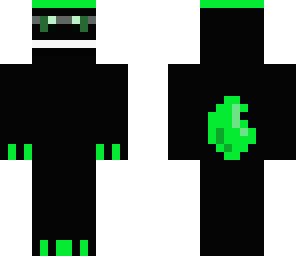 black and neon green