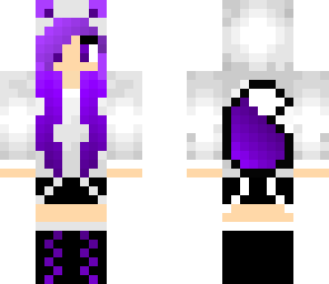 purple wolf girl