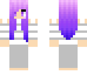 purple haired girl