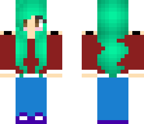 girl with green hair