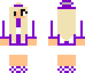cute purple girl with a hat