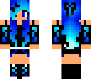 blue hair girl