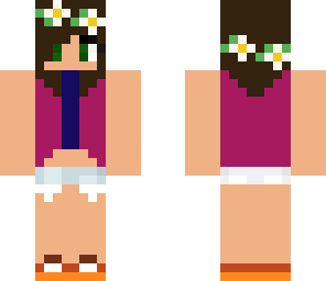 floral girl with shorts