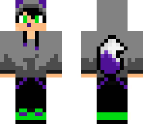 purple wolf boy