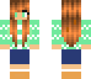 mint sweater girl