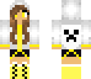 yellow hoodie girl